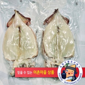 반건조오징어(피데기)5마리 750g