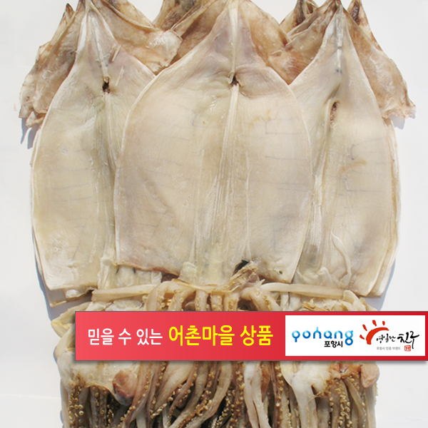 반건조오징어(피데기)5마리 1.0kg